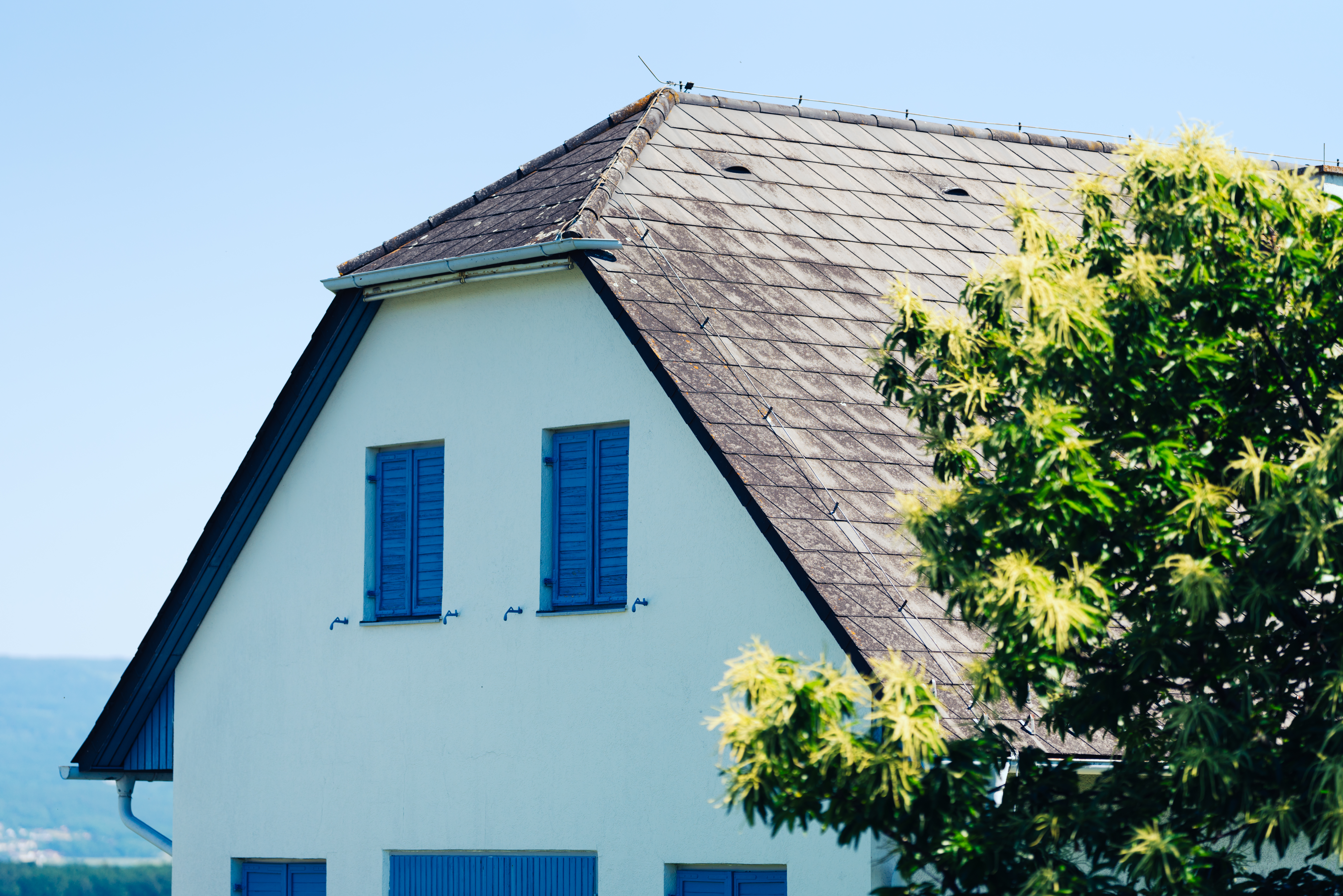 Klimaanlage Asbestfassade